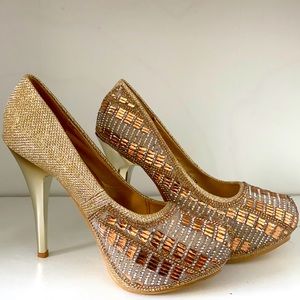 Gorgeous beautiful high heeled for a party and wedding